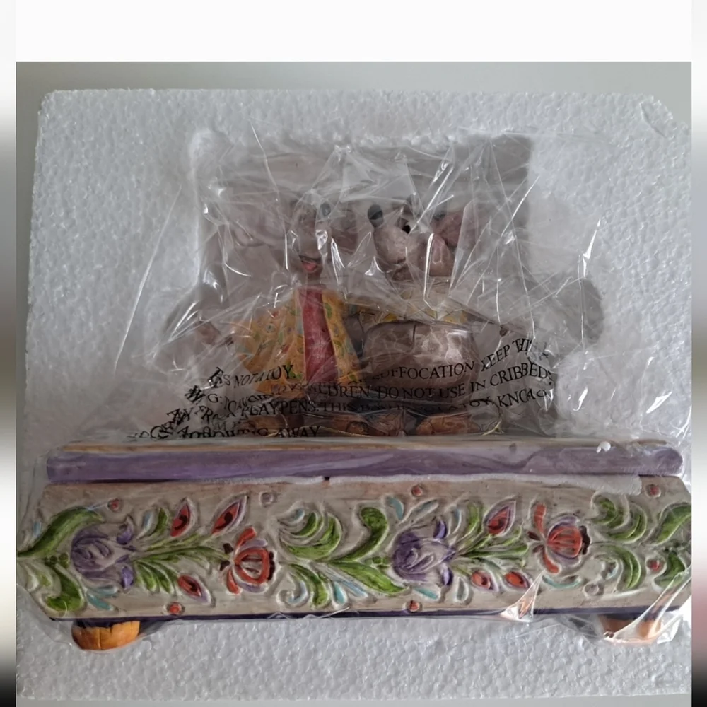 DISNEY TRADITIONS " BOSOM BUDDIES " JIM SHORE JAQ & GUS CINDERELLA MICE RARE - Picture 4 of 6